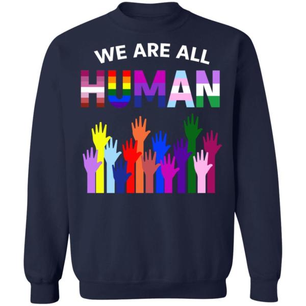 We are all human lgbt gay rights pride ally shirt - thetrendytee