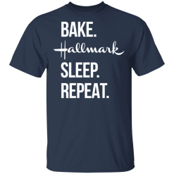 Bake hallmark sleep repeat christmas shirt - thetrendytee