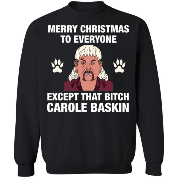 Tiger king joe exotic merry christmas to everyone christmas sweatshirt 8