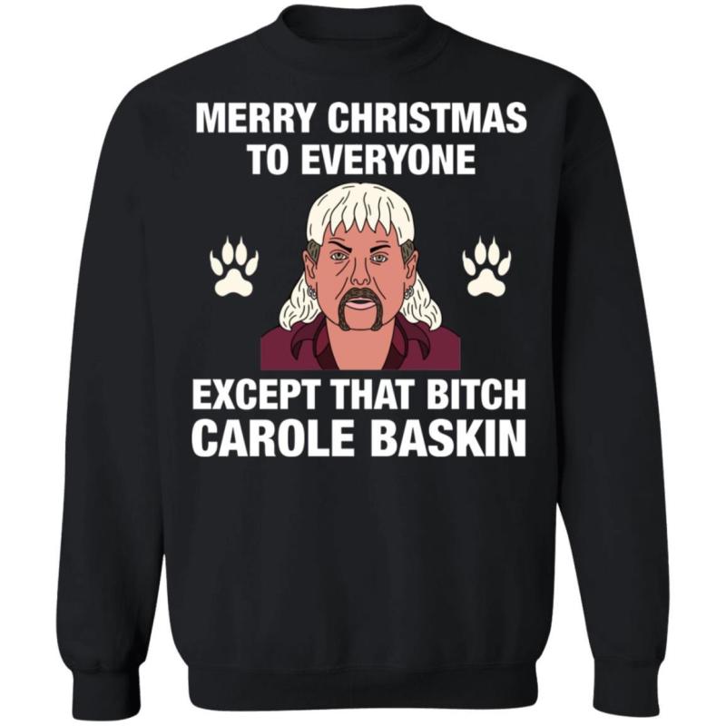 Tiger king joe exotic merry christmas to everyone christmas sweatshirt - image 8
