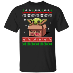 Baby yoda adopt this jedi ugly christmas sweater - thetrendytee