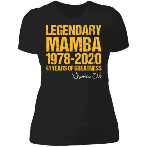 Kobe bryant mamba-out 41 years of greatness t-shirt - thetrendytee