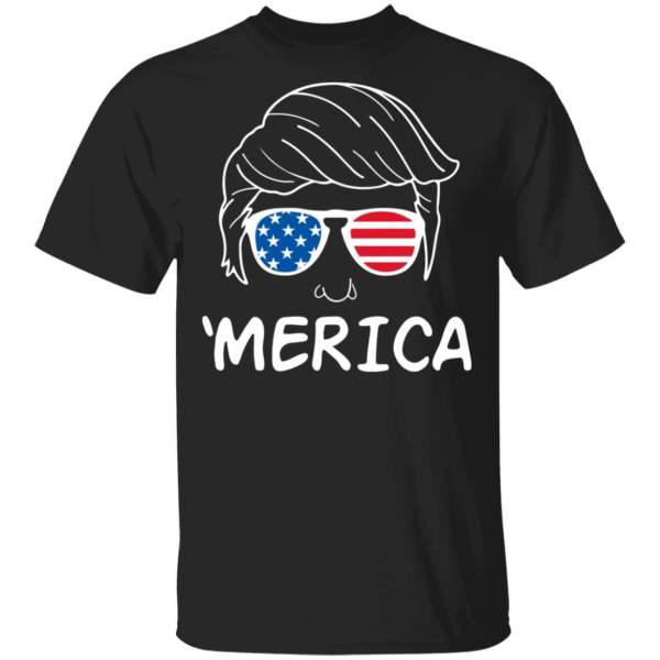 Merica trump glasses 4th of july shirt - thetrendytee