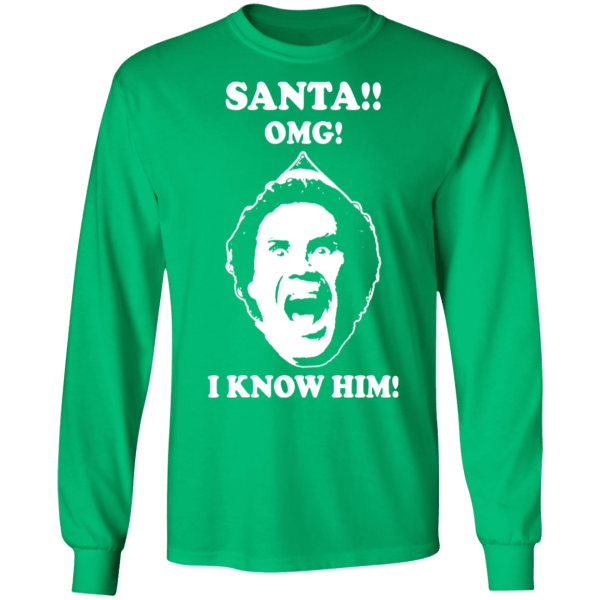 Elf will ferrell santa. Omg! I know him ugly christmas sweatshirt - thetrendytee