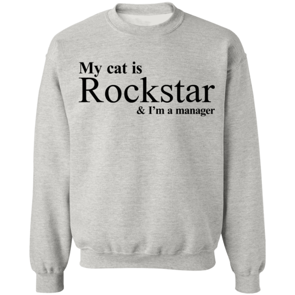 My cat is rockstar and i am a manager shirt - thetrendytee