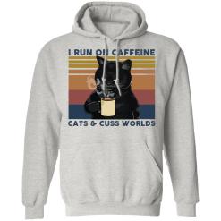 I run on caffeine cats and cuss words vintage shirt - thetrendytee