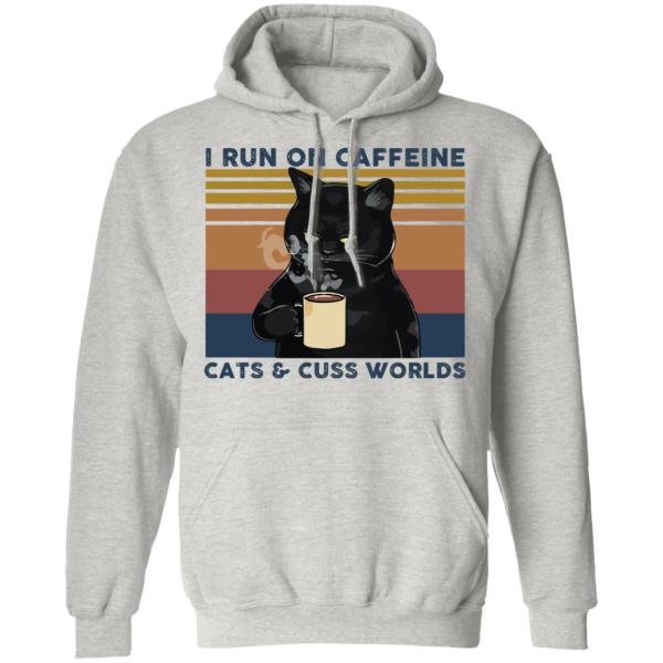 I run on caffeine cats and cuss words vintage shirt - thetrendytee