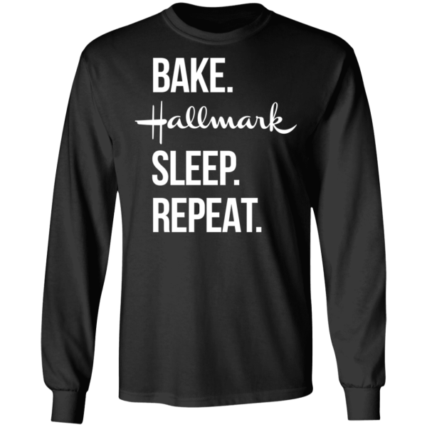 Bake hallmark sleep repeat christmas shirt - thetrendytee