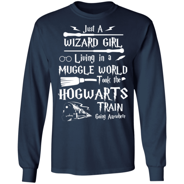 Just a wizard girl living in muggle world t-shirt - thetrendytee