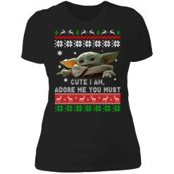 Baby yoda christmas ugly sweater cute - thetrendytee