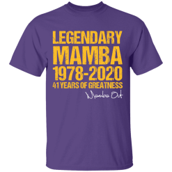 Kobe bryant mamba-out 41 years of greatness t-shirt - thetrendytee