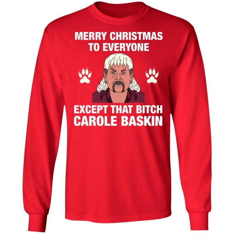 Tiger king joe exotic merry christmas to everyone christmas sweatshirt - image 5