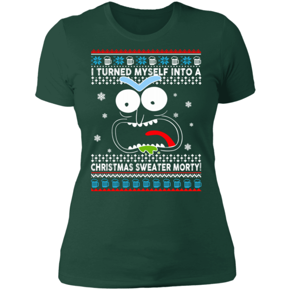 I turned myself into a christmas sweater morty - thetrendytee