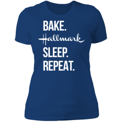 Bake hallmark sleep repeat christmas shirt - thetrendytee