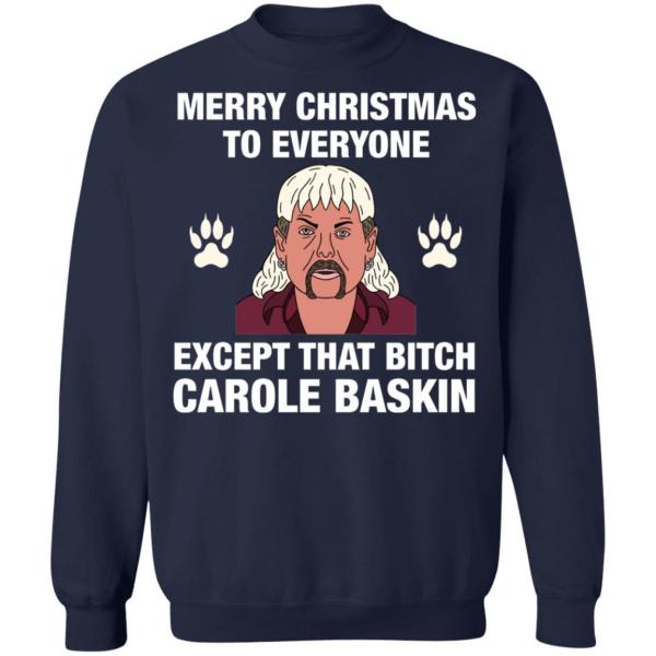 Tiger king joe exotic merry christmas to everyone christmas sweatshirt 9