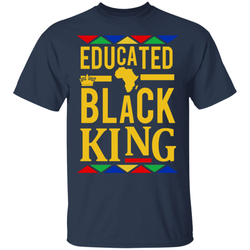 Educated black king shirt african dna pride - thetrendytee