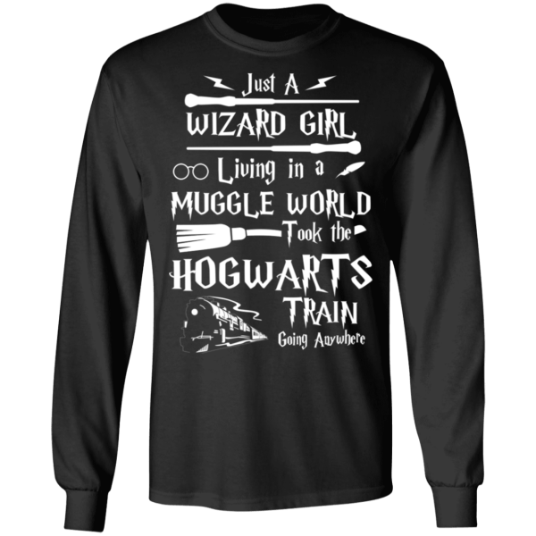 Just a wizard girl living in muggle world t-shirt - thetrendytee