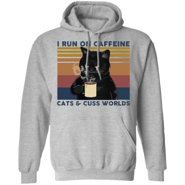 I run on caffeine cats and cuss words vintage shirt - thetrendytee