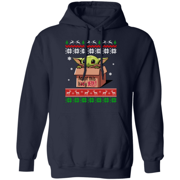 Baby yoda adopt this jedi ugly christmas sweater - thetrendytee