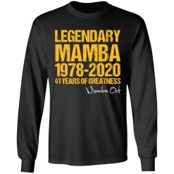 Kobe bryant mamba-out 41 years of greatness t-shirt - thetrendytee