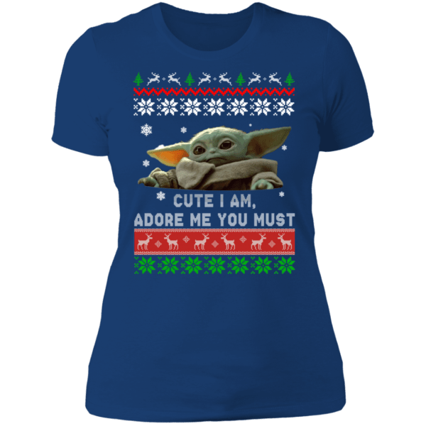 Baby yoda christmas ugly sweater cute - thetrendytee