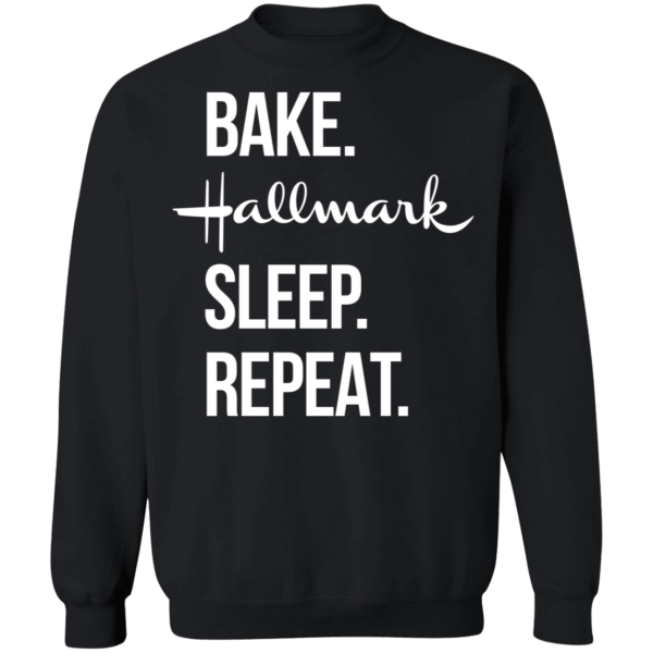 Bake hallmark sleep repeat christmas shirt - thetrendytee