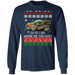 Baby yoda christmas ugly sweater cute - thetrendytee