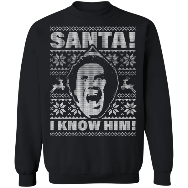 Will ferrell santa. Omg! I know him ugly christmas sweatshirt - thetrendytee