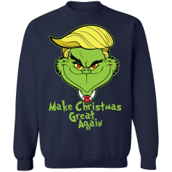 Grinch make christmas great again t-shirt - thetrendytee