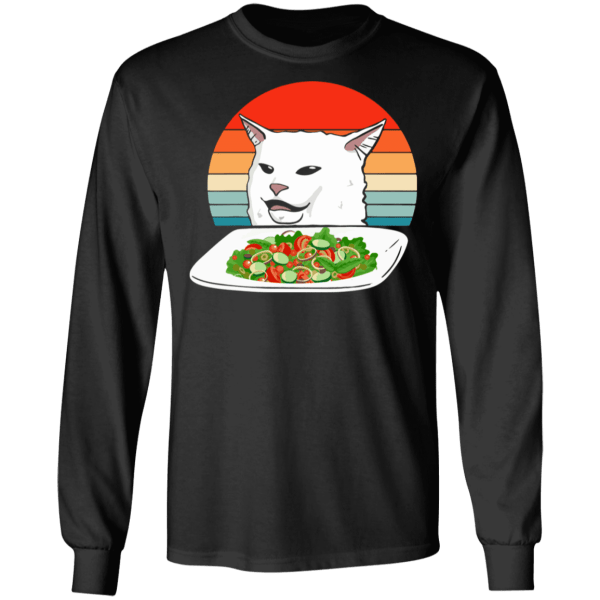 Petty cat meme woman yelling at cat vintage shirt - thetrendytee