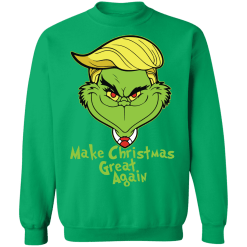 Grinch make christmas great again t-shirt - thetrendytee