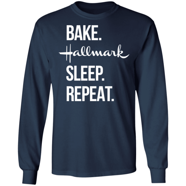 Bake hallmark sleep repeat christmas shirt - thetrendytee