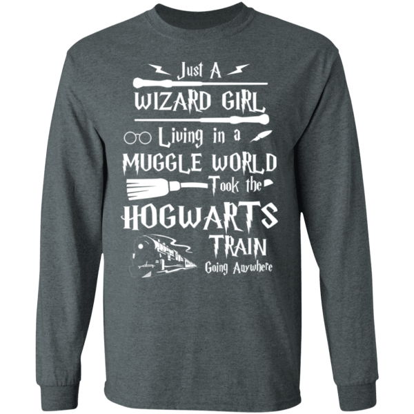 Just a wizard girl living in muggle world t-shirt - thetrendytee