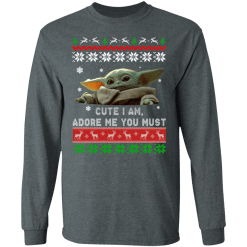 Baby yoda christmas ugly sweater cute - thetrendytee