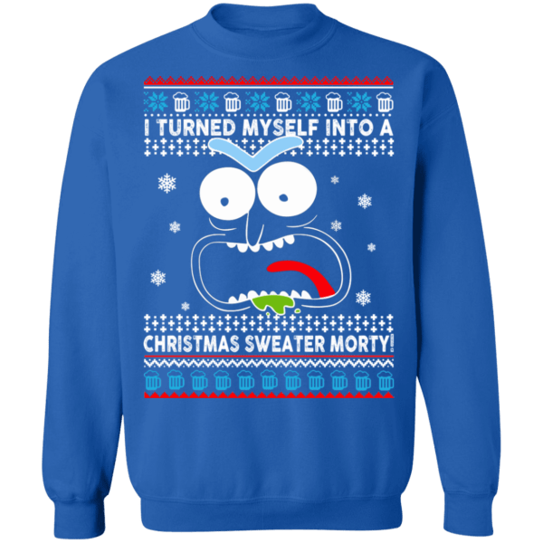 I turned myself into a christmas sweater morty - thetrendytee