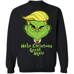 Grinch make christmas great again t-shirt - thetrendytee