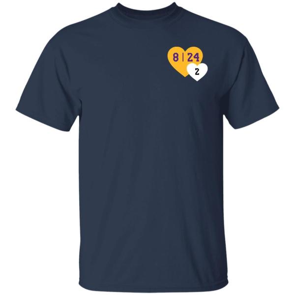 Lebron tribute kobe heart pocket shirt - thetrendytee