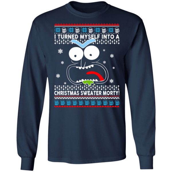 I turned myself into a christmas sweater morty - thetrendytee