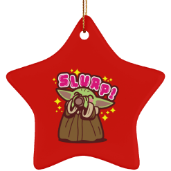 Baby yoda the soup broth christmas tree ornament - thetrendytee