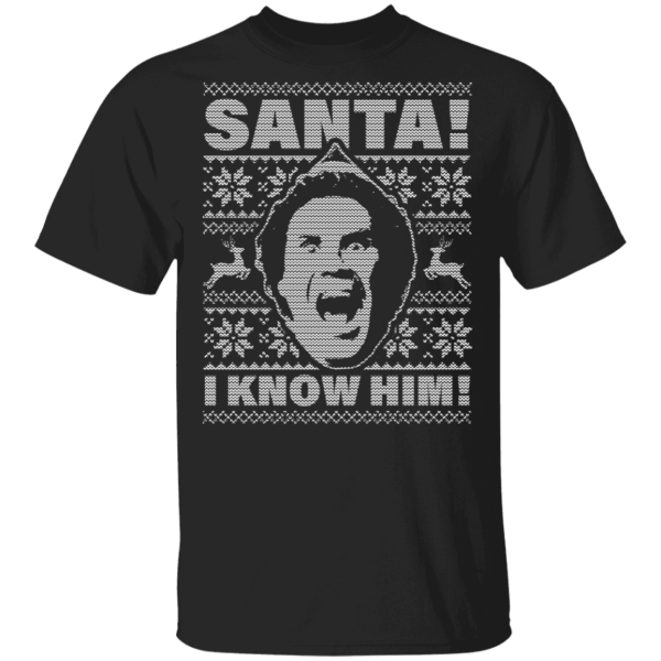 Will ferrell santa. Omg! I know him ugly christmas sweatshirt - thetrendytee