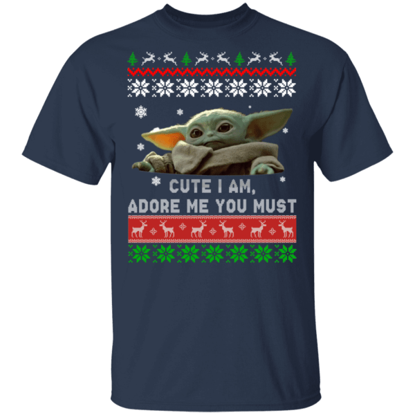 Baby yoda christmas ugly sweater cute - thetrendytee