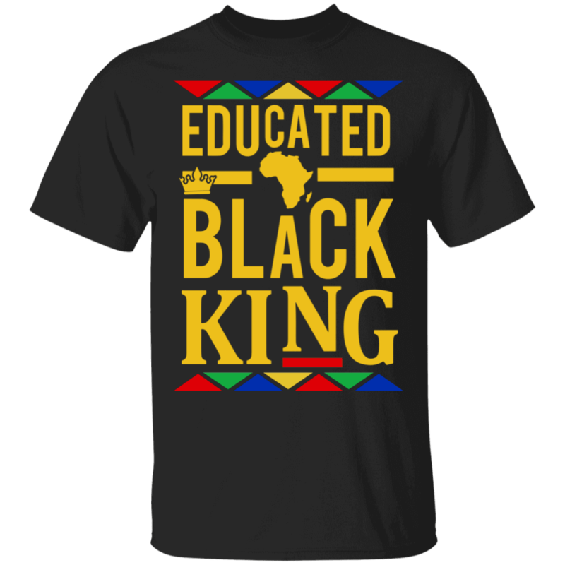 Educated black king shirt african dna pride - thetrendytee