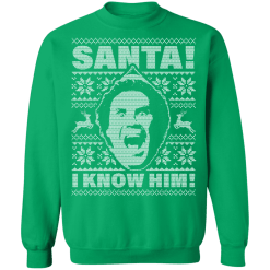 Will ferrell santa. Omg! I know him ugly christmas sweatshirt - thetrendytee