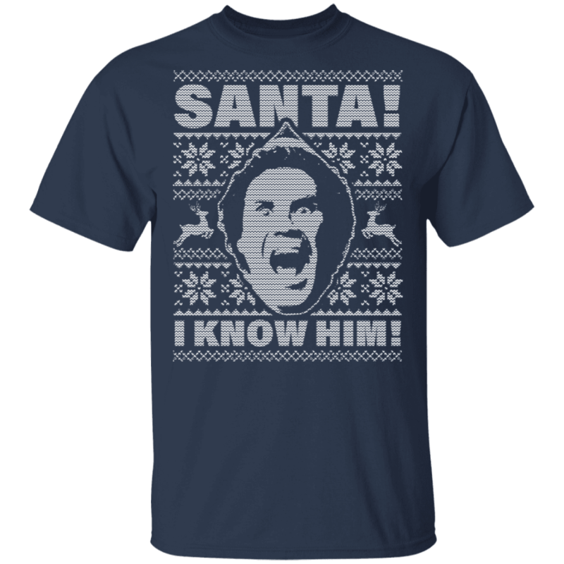 Will ferrell santa. Omg! I know him ugly christmas sweatshirt - thetrendytee