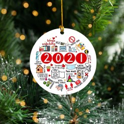 2021 Pandemic Quarantine Christmas ornament