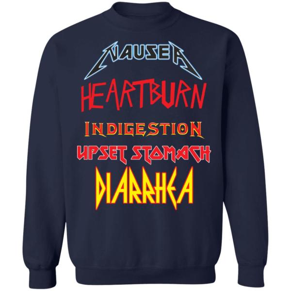 Nausea heartburn indigestion upset stomach diarrhea shirt 10