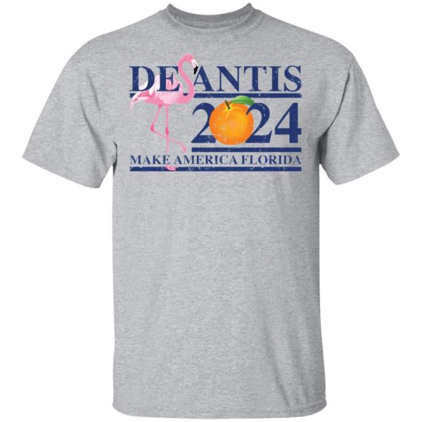 Flamingo desantis 2024 make america florida shirt 2