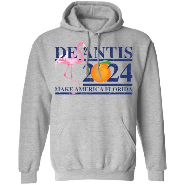 Flamingo desantis 2024 make america florida shirt 7