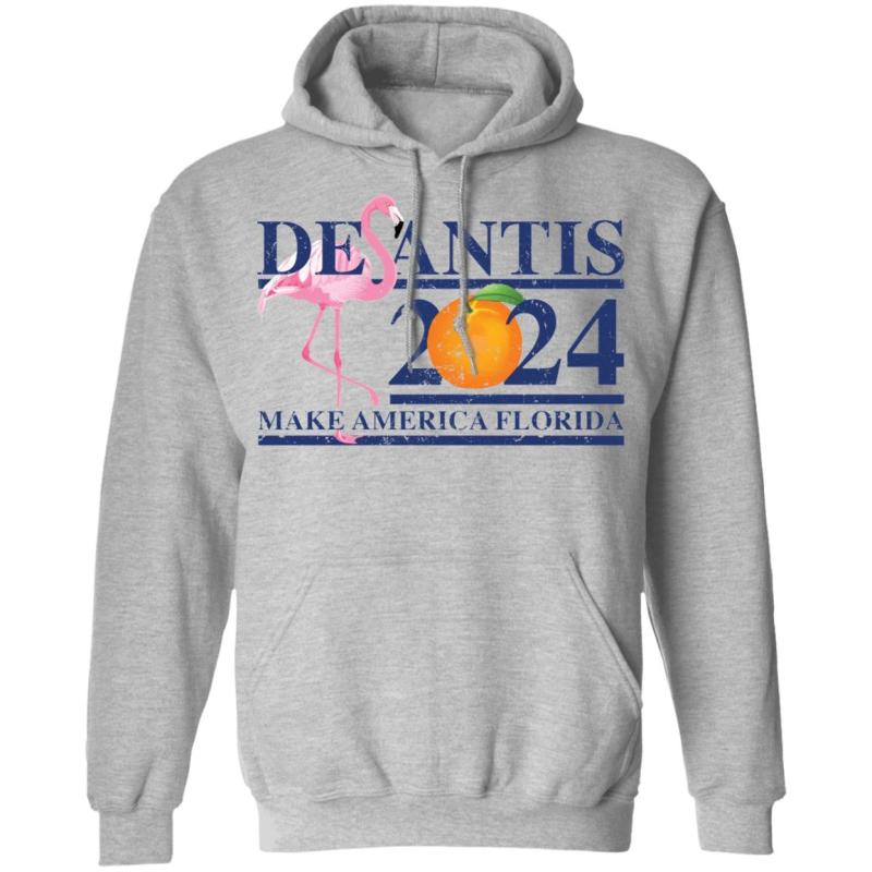 Flamingo desantis 2024 make america florida shirt - image 7