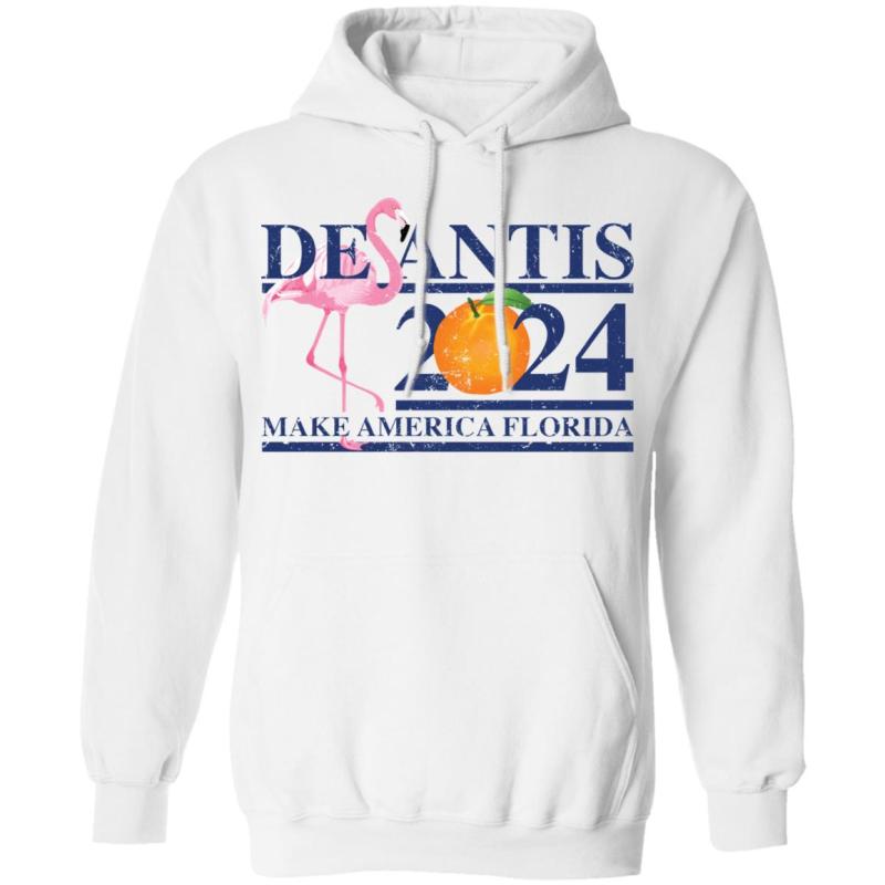 Flamingo desantis 2024 make america florida shirt - image 8